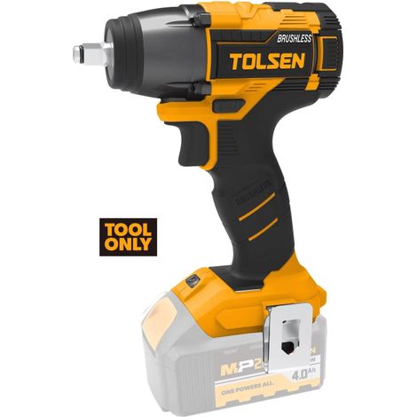 CORPO AVVITATORE AD IMPULSI BRUSHLESS 20V SERIE MP20V ATTACCO QUADRO 1/2" TOLSEN