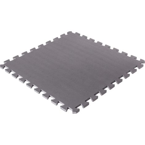 Bodenschutzmatten, grau, 500x500x8mm (8 Stück im Set = 2qm) (1/5)