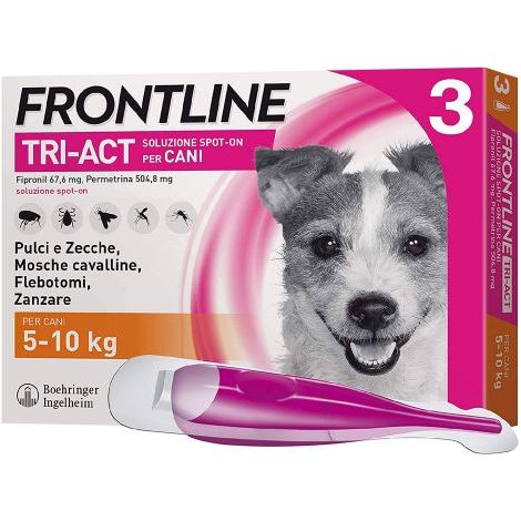 ANTIPARASSITARIO 'FRONTLINE TRI-ACT' cani 5/10 kg - 3 pipette ml 1
