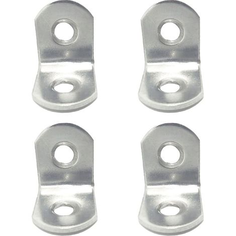 Ángulos de refuerzo "AN24" 20x20x16mm fabricado en acero inoxidable (4 unidades, incluye tornillería) (1/5)