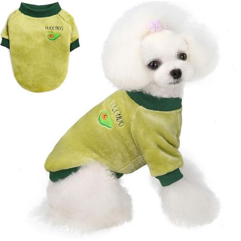 Pull en laine pour animaux de compagnie à motif de fruits (vert, M)-Fei Yu (1/2)
