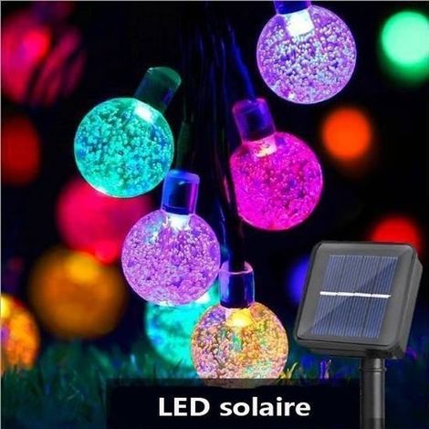 Luci a stringa da 100 LED - Alimentazione solare - 12 m - Impermeabilità IP65 (1/4)