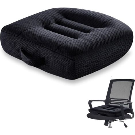 Coussin de siège rehausseur de siège auto : 40 x 40 cm Coussin orthopédique ergonomique Coussin de chaise extra large pour chaise de bureau, voiture, coussin de fauteuil roulant ou rehausseur pour (1/4)