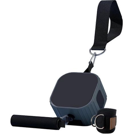 Appareil de fitness multifonctionnel, machine de résistance, bleu et gris. (1/5)