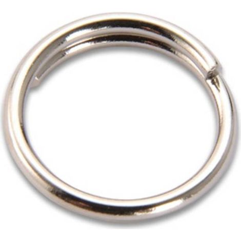 2 x ANELLO P/CATENA A PERLINE OTTONE NICHEL D 14 MM