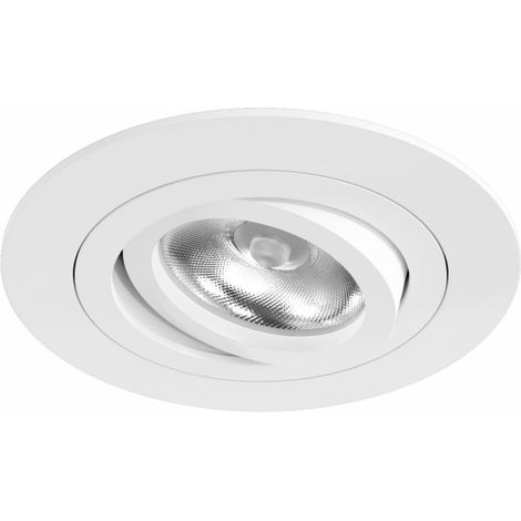 One Recessed Faretto Led da incasso 50mm GU10 orientabile 360° inclinazione 45° finitura Bianco Opaco grado protezione IP20 - Beneito & Faure (1/5)