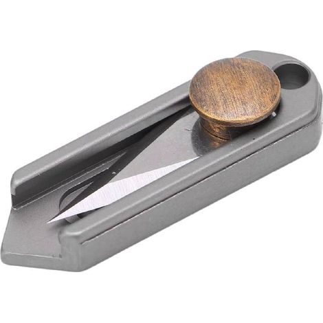 Navaja plegable de bolsillo, mini navaja de llavero, resistente a la suciedad para acampar al aire libre, desmontaje rápido, mini navaja de empuje de acero inoxidable (1/5)
