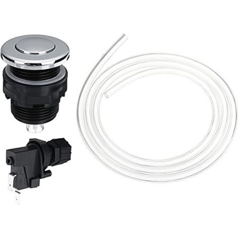 25V-250V Commutateur De Bain Interrupteur Pneumatique Kit D'Évacuation des Ordures Poubelle Broyeur À Air - 34Mm (1/5)