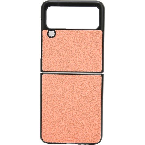 Kratzfeste Handyhülle aus PU-Leder für Galaxy Z Flip 3, Pink (1/5)