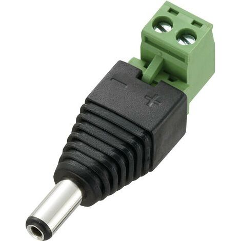 TRU COMPONENTS DC12-M Connecteur basse tension mâle, droit 5.5 mm 2.1 mm 1 pc(s) (1/3)