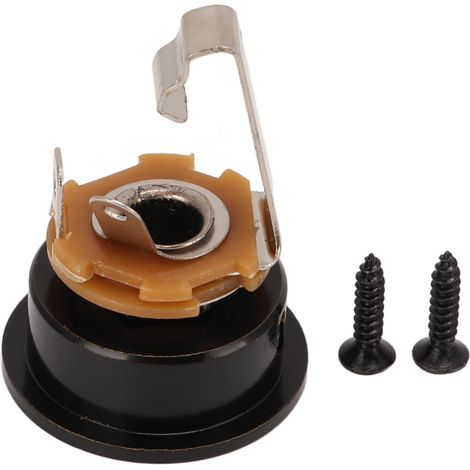 Prise jack TL ronde et épaisse pour guitare électrique, entrée/sortie audio, trou de connexion noir (1/5)