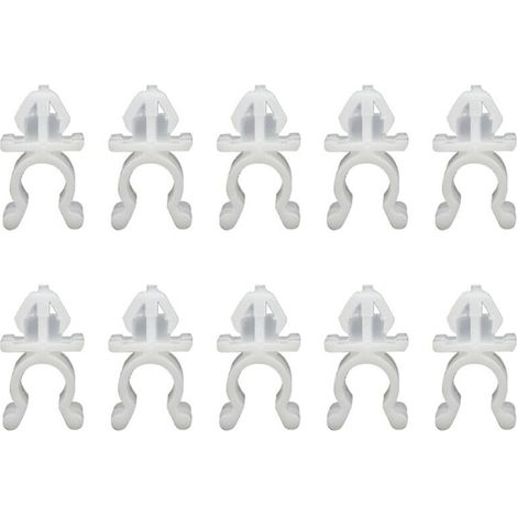 Adatto per confezioni da 10 pezzi di elementi di fissaggio per staffe di supporto dell'asta di fissaggio del cofano dell'auto, compatibile con Pathfinder Navara Skyline T30 R32 R33 65722-01E00