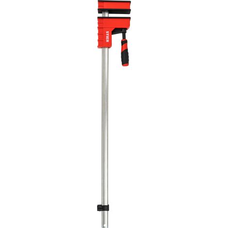 STIER Korpuszwinge, 800 mm Spannweite, 95 mm Ausladung, 6000 N Spannkraft, aus duktilem Gusseisen, Spannwerk