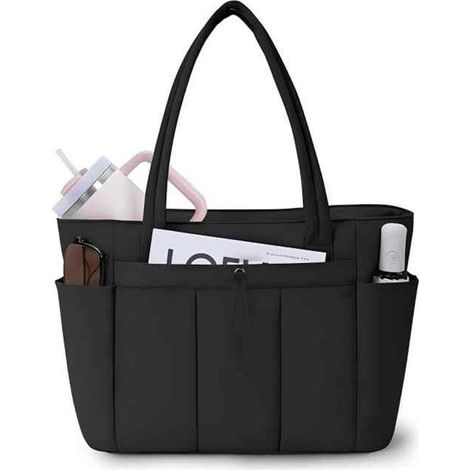 Bolsa de transporte acolchada con portavasos, compartimento para portátil y correa de sujeción para maleta/rueda con ruedas, trabajo, Kameel (1/5)