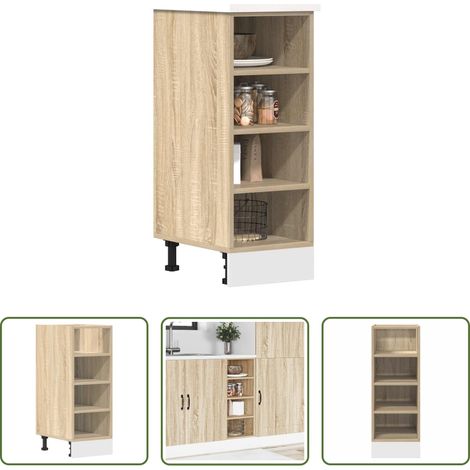 Holzwerkstoff - Unterschrank Riga Sonoma-Eiche 30x44,5x81,5 cm Holzwerkstoff (1/5)
