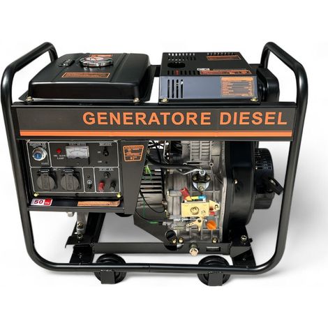 Gruppo elettrogeno generatore di corrente motore diesel 5000 watt accensione elettrica (1/2)