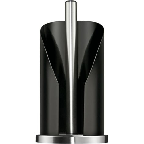 Porte-Rouleau de Papier de Couleur Noire en Acier Inoxydable et tôle d'acier laquée de Couleur, Socle Stable en Acier Inoxydable, pour Rouleaux de Papier essuie-Tout Standard ou 2 à 3 Rouleaux (1/5)