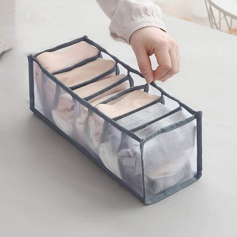 Organisateur De Sous-Vêtements - Boîte À Tiroir Pliable Pour Sous-Vêtements Chaussettes Et Accessoires - 6 7 Ou 11 Compartiments (1/5)