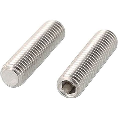 Vis sans tête à six pans creux et embout conique 45H selon DIN EN ISO 4026 zingué galv. recuit M 8 x 20 UE : 100