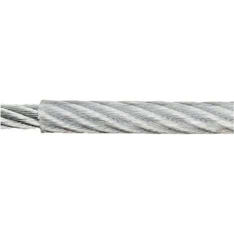 Corde en acier galvanisé dörner + helmer 190041 (Ø x L) 2 mm x 120 m transparent (1/2)