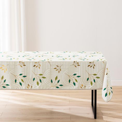 Nappe de Table Antitache "Ambel" 145x240cm Naturel (1/5)