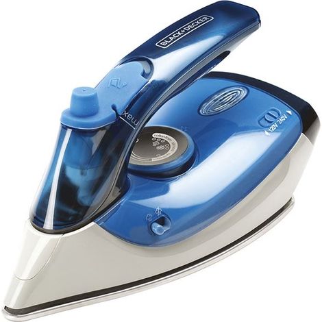 Black+Decker BXIR1000E ferro da stiro blu e bianco