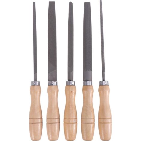 Limes Rondes 5 Pièces Lime En Acier Carbone Positionner Dalles En Bois Ergonomique (1/5)