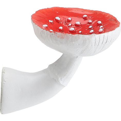 Porte-couronne Champignon mural résine qualité supérieure support 4 kg blanc 5-9 cm 1 pièce (1/5)