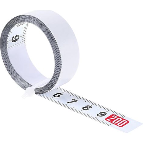 1 Rouleaux Mètre à Ruban en Acier au Carbone Auto-adhésif,Règle Métrique Auto-adhésive 2m,13mm ampleur,pour Mesurer établis,table,machine,onglet(Gauche à Droite) (1/5)