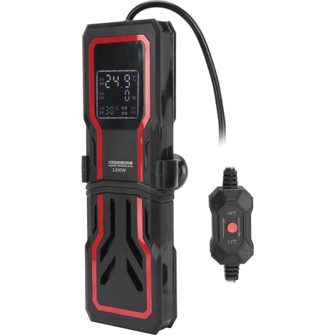 Chauffage d'aquarium 1200 W avec affichage numérique, mini tige chauffante PTC pour aquarium. (1/5)