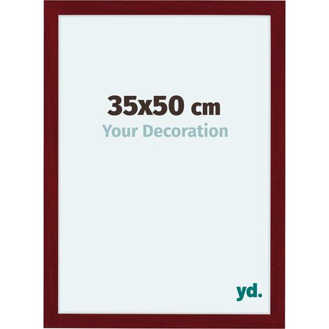 yd. - Cadre photo 35x50 - Vin Rouge Patine - MDF - Como (1/5)