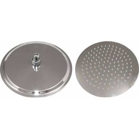 SOFFIONE DOCCIA INOX TONDO D 250 MM