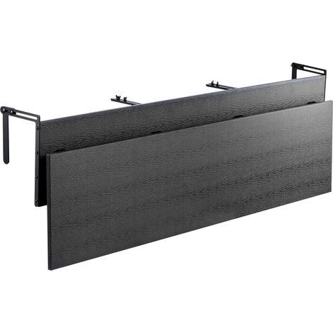 Mophorn Mesa de balcón plegable de 30 x 150 cm, mesa de bar para exteriores con barandillas, capacidad de 22,7 kg, compatible con barandillas de 2,5 a 15 cm, mesa de servicio para patio y terraza