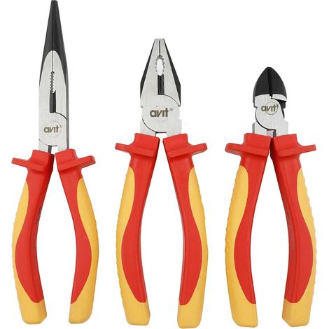 Avit AV06051 Set di pinze isolate, 3 pezzi, 1000 V