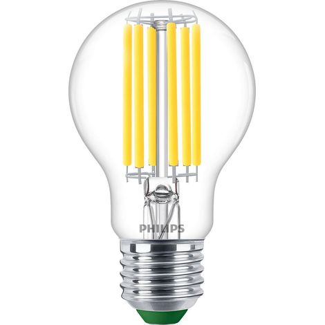 lampadina led a goccia philips trasparente 5,2w 4000k, e27 (1/3)