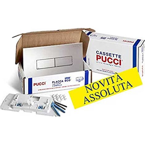 Pucciplast Eco i placca con telaio con sportello cromato codice prod: 80179562 (1/7)