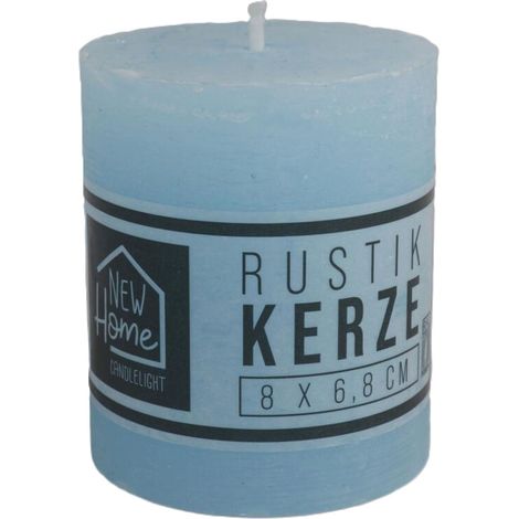 12x Stumpenkerze New Home Farbe Wachs Tischdekoration Beleuchtung Teelicht Innen (1/5)