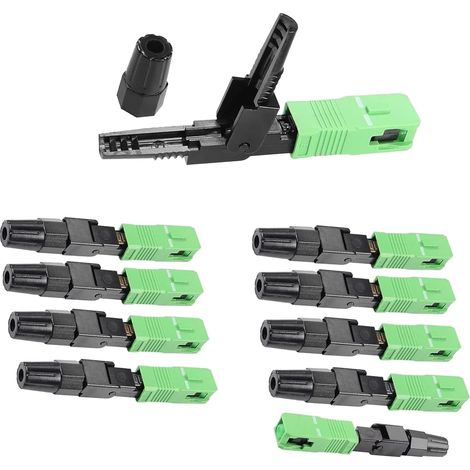 10PCS Cold Fiber Optic Quick Connector, SC/APC Fiber Connector, For Fiber Optic Communication Systems (1/5)