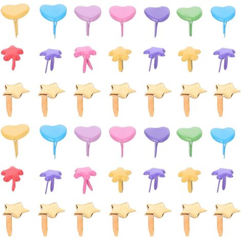 clous en fer colorés pour la fabrication de supports doubles
