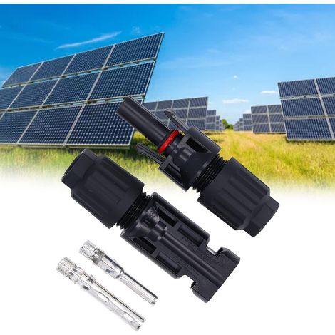 MC4 Photovoltaik-Steckverbinder für Solarstromleitungen, Hochspannungsstecker (männlich und weiblich), 1000V-Leitungsanschluss. (1/5)