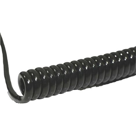 BKL Electronic 1506206 Cavo a spirale Li12Y11Y 400 mm / 1600 mm 8 x 0.14 mm² Nero 1 pz.