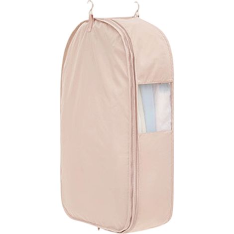 Housse à vêtements suspendue pour penderie, gain de place, idéale pour ranger manteaux, vestes et costumes. Rose, taille M (58 x 40 x 90 cm).