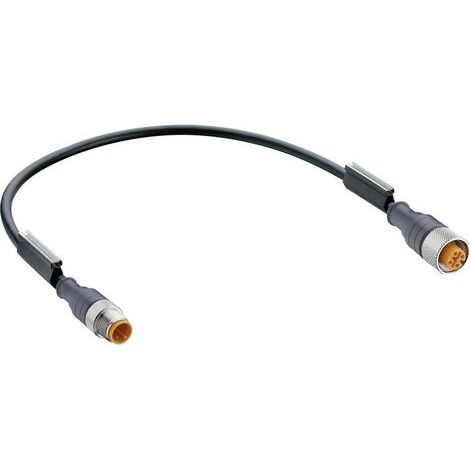 Connecteur confectionné pour capteurs/actionneurs Belden RST 4-RKT 4-225/0,6M 11822-1 M12 mâle, droi (1/2)