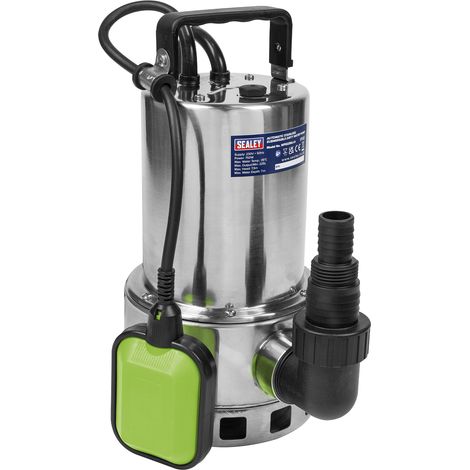 Sealey Submersible Stainless Water Pump Automatic Dirty Water 225L/min 230V WPS225A