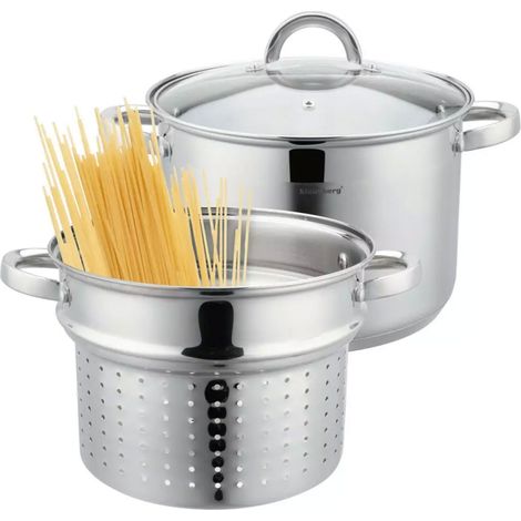 Olla para cocinar pasta KLAUSBERG KB-7738 de 24 cm y 7,5 L. (1/5)