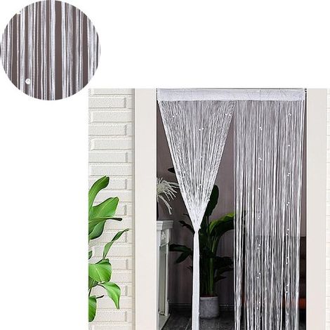 100 x 200 cm Quasten- und Perlen-Insektenschutz-Tür- und Fenstervorhang (1/5)