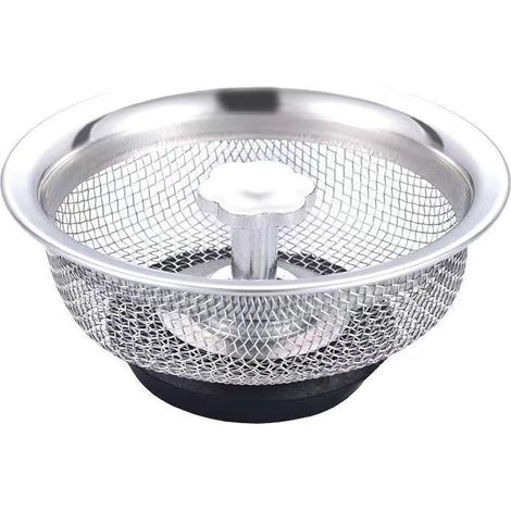 colador de fregadero de cocina, filtro de malla de acero inoxidable para desagüe de suelo de baño, tapón para atrapar pelos de ducha.