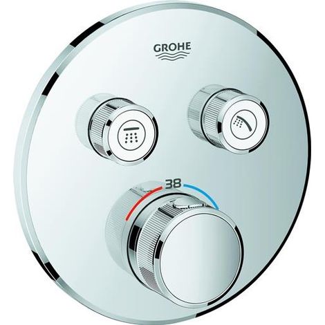 Thermostat Grohtherm SmartControl 29119 FMS rond 2 ASV graphite satiné