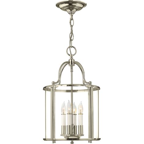 Elstead Gentry - 4 Candle Medium Pendelleuchte - Nickel poliert (1/4)