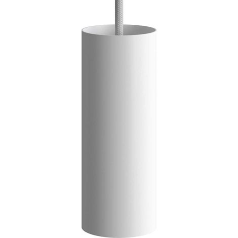 Kit tubo creative-cables para foco con portalámpara doble anillo conexión e14 color blanco mate - kspotme14vbo (1/5)